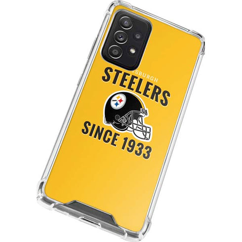 NFL Pittsburgh Steelers Helmet Galaxy A52 5G Clear Case